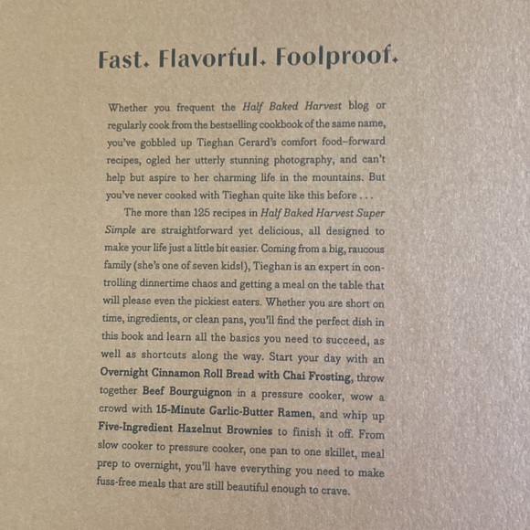Half Baked Harvest, super simple cookbook by Tieghan Gerard - Picture 4 of 13